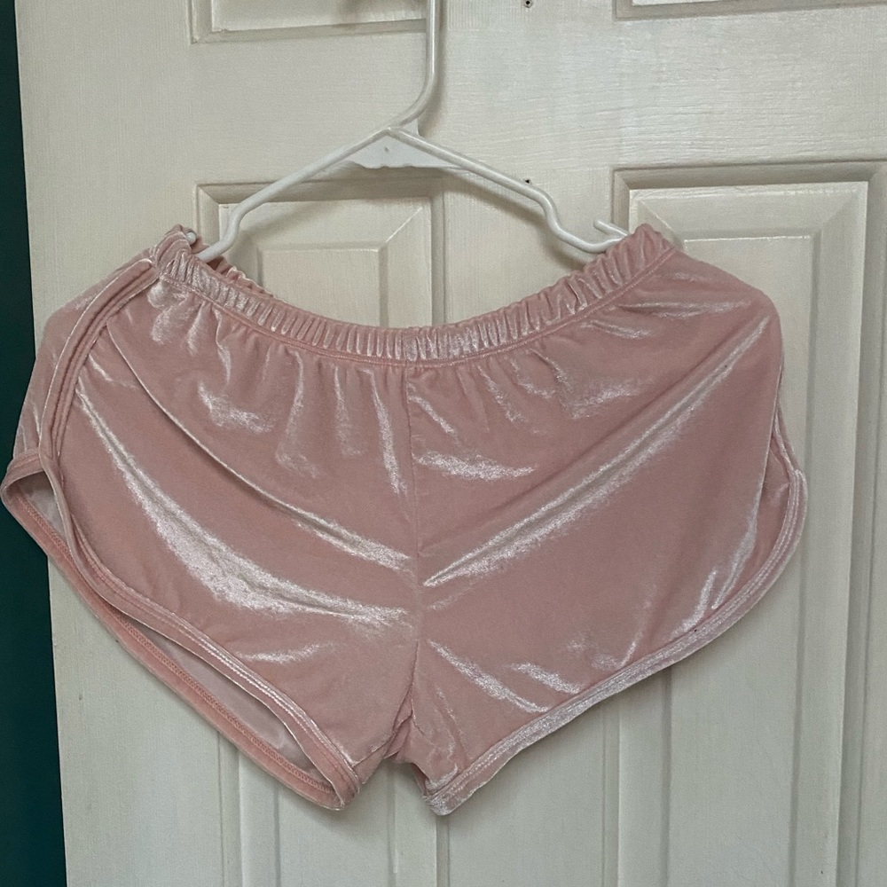 Brandy Pink Velvet Lisette Shorts